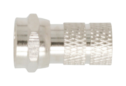 Valueline fc-001prof f-connector male metaal zilver