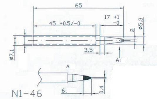Hq solder tip4 vervangingstip voor solder20 30