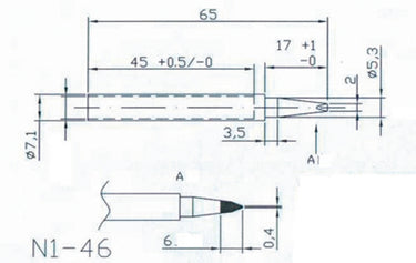 Hq solder tip4 vervangingstip voor solder20 30