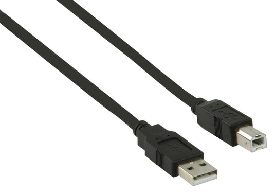 Valueline vlcp60100b10 usb 2.0 usb a male - usb b male kabel 1,00 m zwart