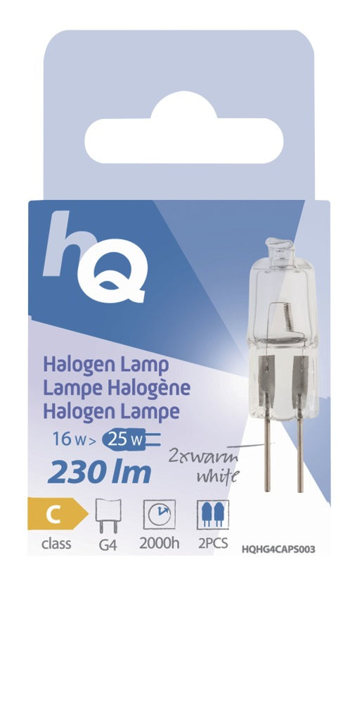 Load image into Gallery viewer, Hq hg4 caps003 halogeenlamp capsule g4 16 w 230 lm 2 800 k
