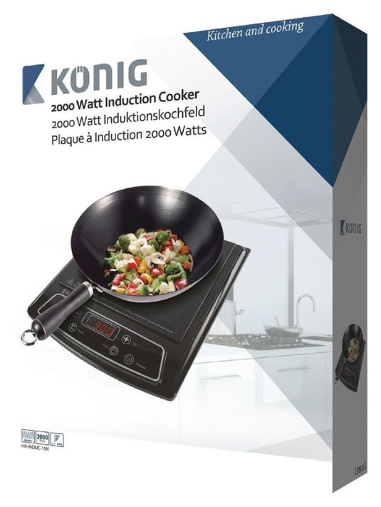 K ouml;nig induction cooker 2000 w black