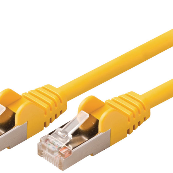 Valueline Valueline VLCP85121Y025 Cat5e Sf utp Netwerkkabel Rj45 (8 8) Male Rj45 (8 8) Male 0.25 M Geel