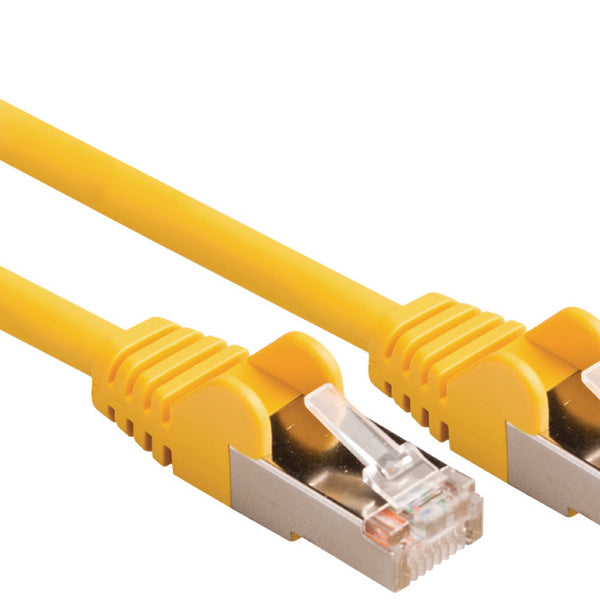 Valueline Valueline VLCP85121Y025 Cat5e Sf utp Netwerkkabel Rj45 (8 8) Male Rj45 (8 8) Male 0.25 M Geel