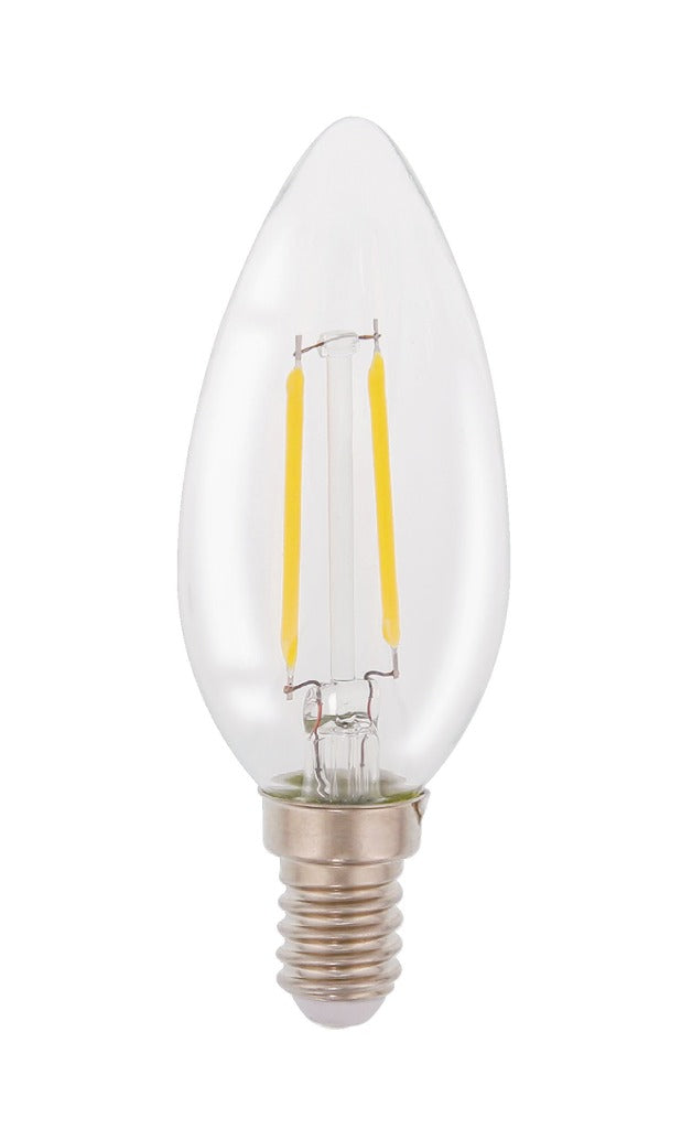 Load image into Gallery viewer, Hq lfe14cand001 led retro filament lamp e14 kaars 2 w 210 lm 2700 k
