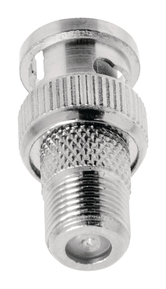 Valueline vlsp41965m antenne adapter bnc male - f-connector female zilver