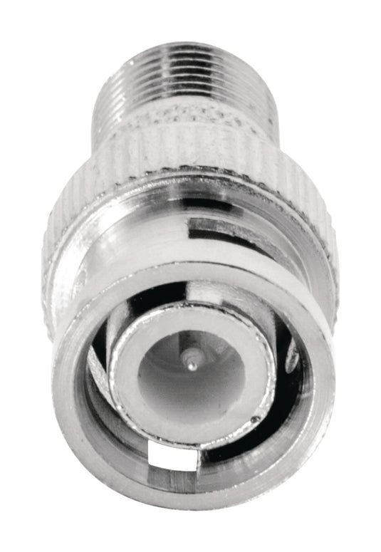 Valueline vlsp41965m antenne adapter bnc male - f-connector female zilver