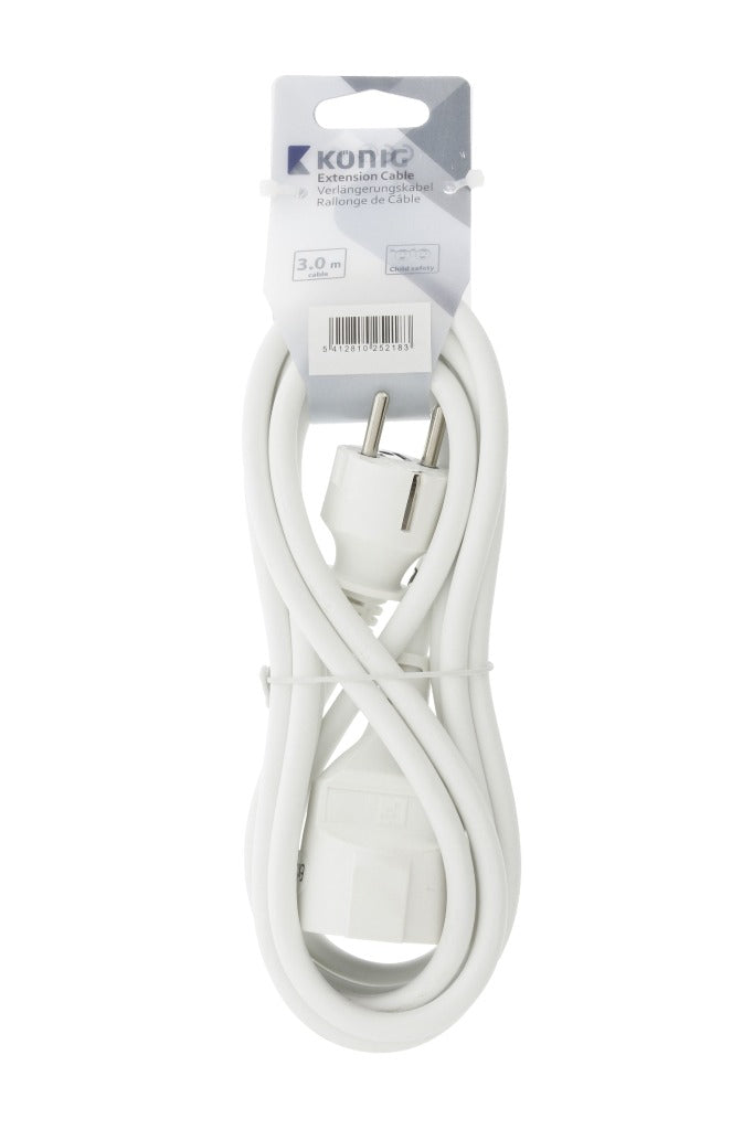 Load image into Gallery viewer, Jipy k ouml;nig ec103f1wh stroom verlengkabel 3 m h05vv-f 3g1.5 ip20 wit
