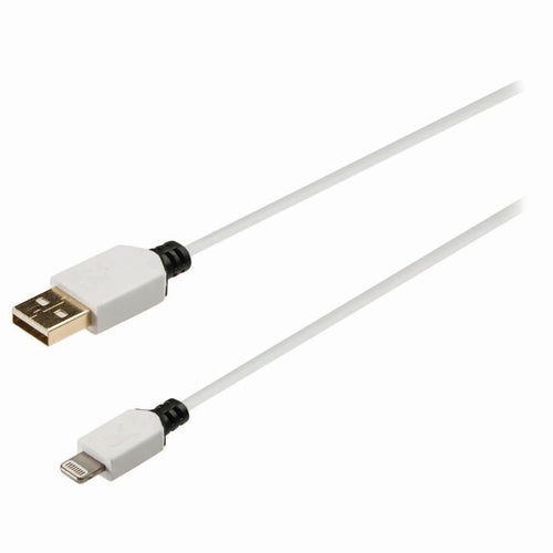 Nedis ccbw39300wt10 data- en oplaadkabel apple lightning 8-pins male - usb a male 1,0 m wit