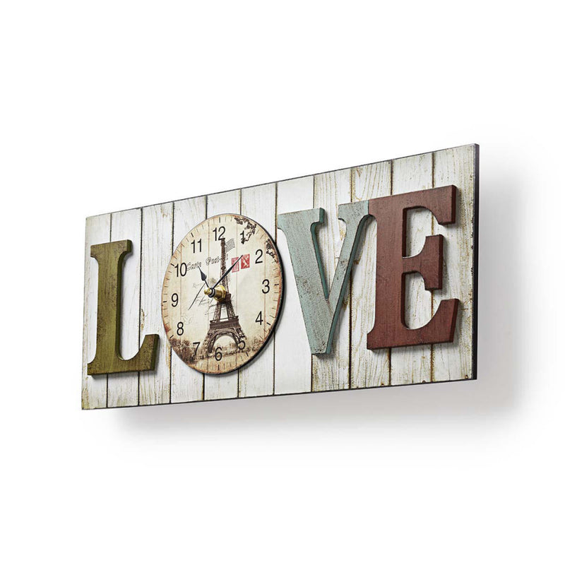 Load image into Gallery viewer, Nedis CLWA001WDL40 Houtstijl Wandklok In Lijst Model #039;love #039;
