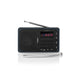 Nedis rdfm2100gy fm-radio 3,6 w usb-poort microsd-kaartsleuf zwart grijs