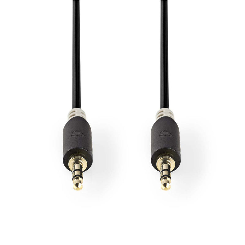 Load image into Gallery viewer, Nedis cabp22000at20 stereo audiokabel 3,5 mm male - 3,5 mm male 2,0 m antraciet
