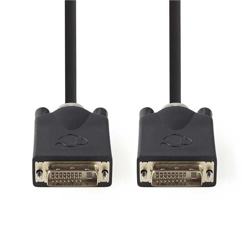 Load image into Gallery viewer, Nedis ccbp32000at20 dvi-kabel dvi-d 24+1-pins male - dvi-d 24+1-pins male 2,0 m antraciet

