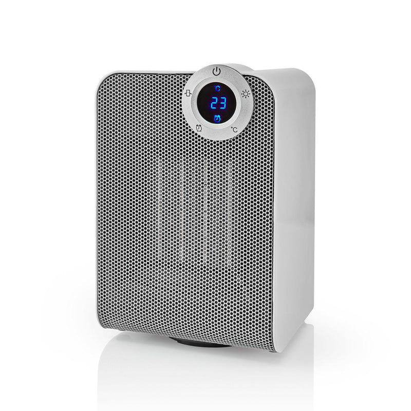 Load image into Gallery viewer, Nedis wififnh20cwt slimme ventilatorverwarming met wi-fi compact thermostaat oscillatie 1800 w wit
