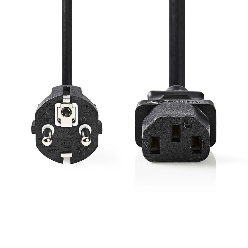 Load image into Gallery viewer, Nedis cegp10030bk50 voedingskabel schuko male - iec-320-c13 5,0 m zwart
