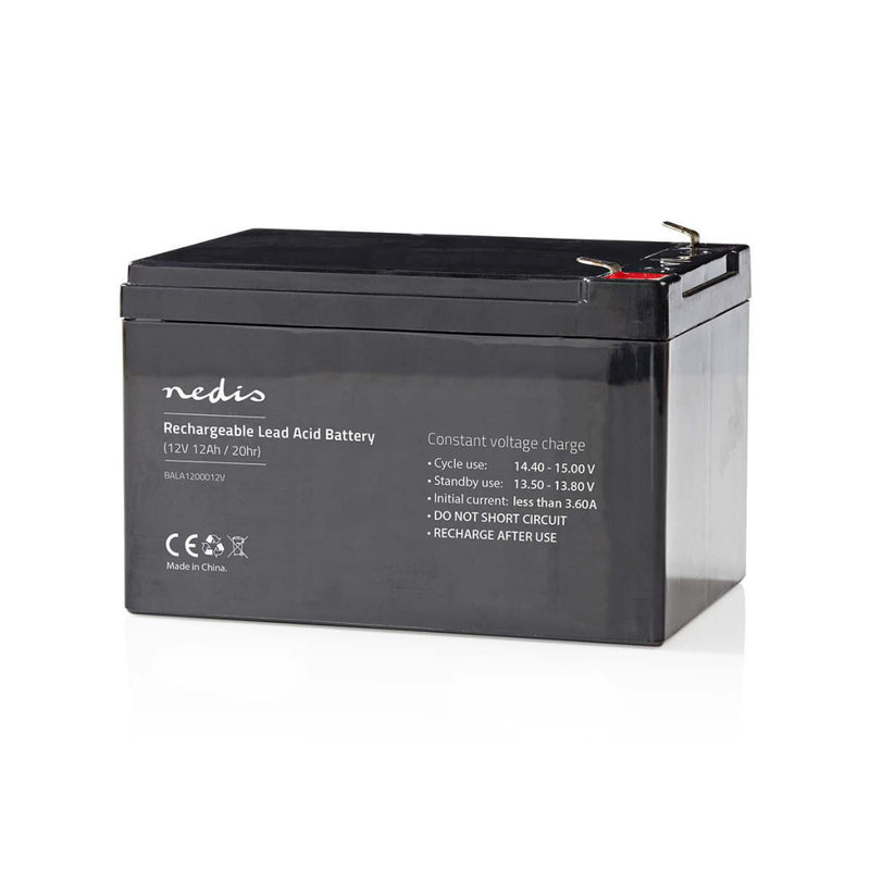 Afbeelding laden in galerijviewer, Nedis bala1200012v oplaadbare loodzuuraccu 12v 12 000 mah 167 x 181 x 77 mm
