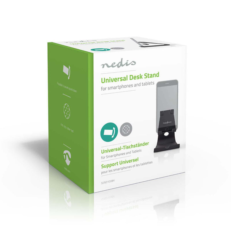 Load image into Gallery viewer, Nedis sdsd100bk smartphone tabletstandaard instelbaar zwart
