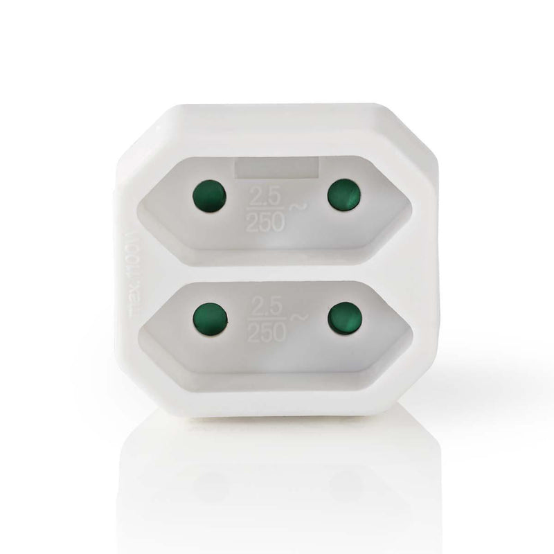 Load image into Gallery viewer, Nedis psspl200c1wt stopcontactsplitter 2-weg eurostopcontact wit
