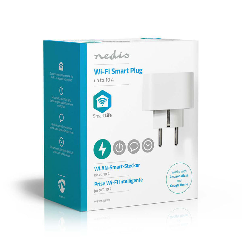 Load image into Gallery viewer, Nedis wifip130fwt wi-fi smart plug schuko type f 10 a
