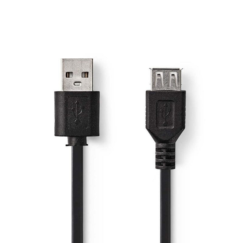 Load image into Gallery viewer, Nedis ccgt60010bk30 kabel usb 2.0 a male - usb a female 3,0 m zwart
