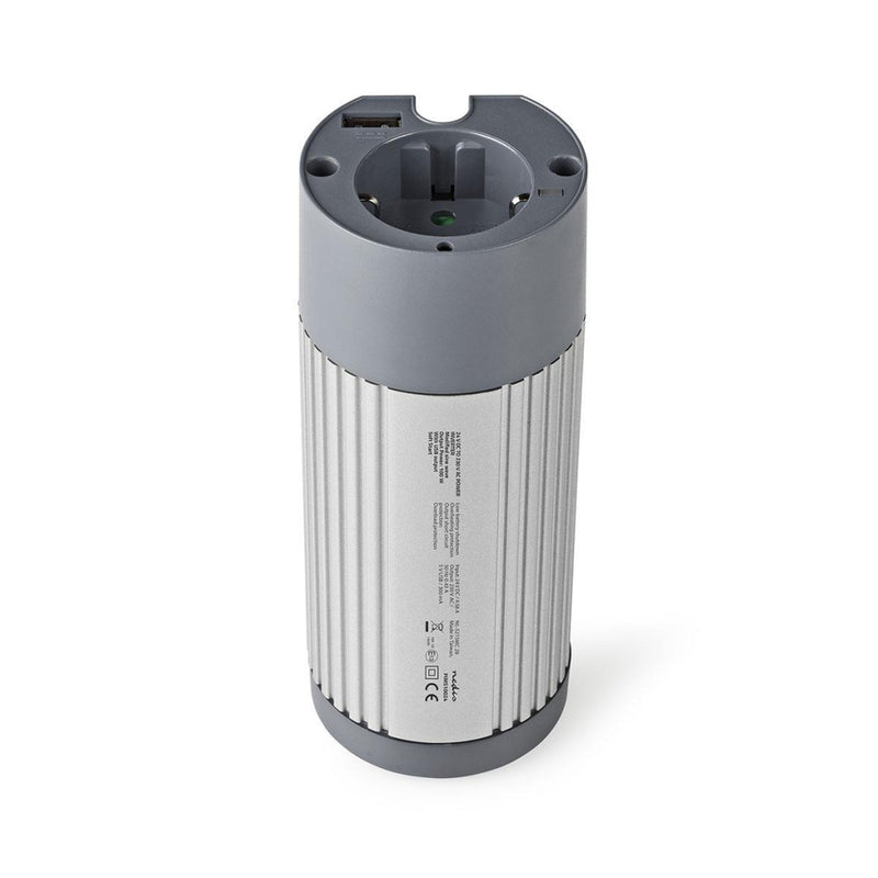 Load image into Gallery viewer, Nedis PIMS10024 Stroomomvormer Gemodificeerde Sinusgolf 24 V Dc 230 V 100 W 1x Schuko 1x Usb-uitgang
