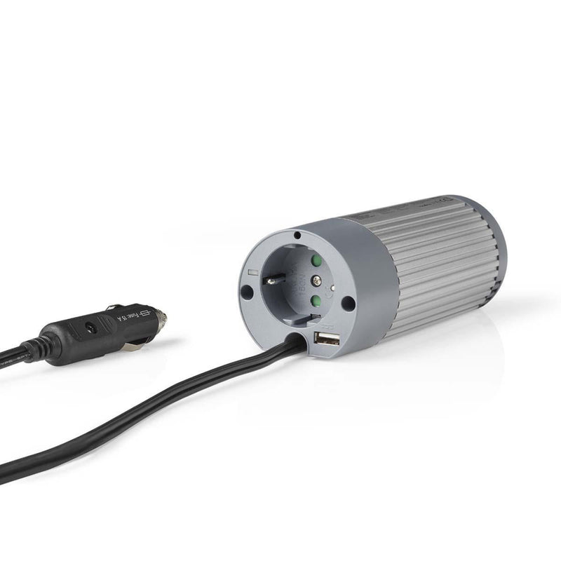 Load image into Gallery viewer, Nedis PIMS10024 Stroomomvormer Gemodificeerde Sinusgolf 24 V Dc 230 V 100 W 1x Schuko 1x Usb-uitgang

