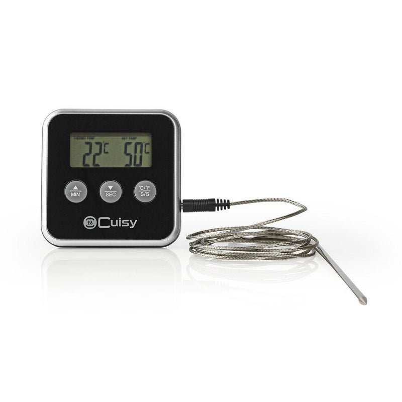Load image into Gallery viewer, Nedis kath105bk vleesthermometer 0 - 250 deg;c digitaal display timer
