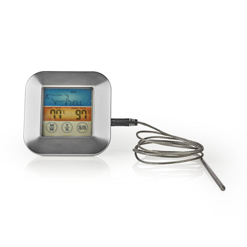Load image into Gallery viewer, Nedis kath106si vleesthermometer 0 250 deg;c kleurendisplay timer
