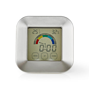 Nedis katr105si hygrometer temperatuurmeter tijd touch-screen