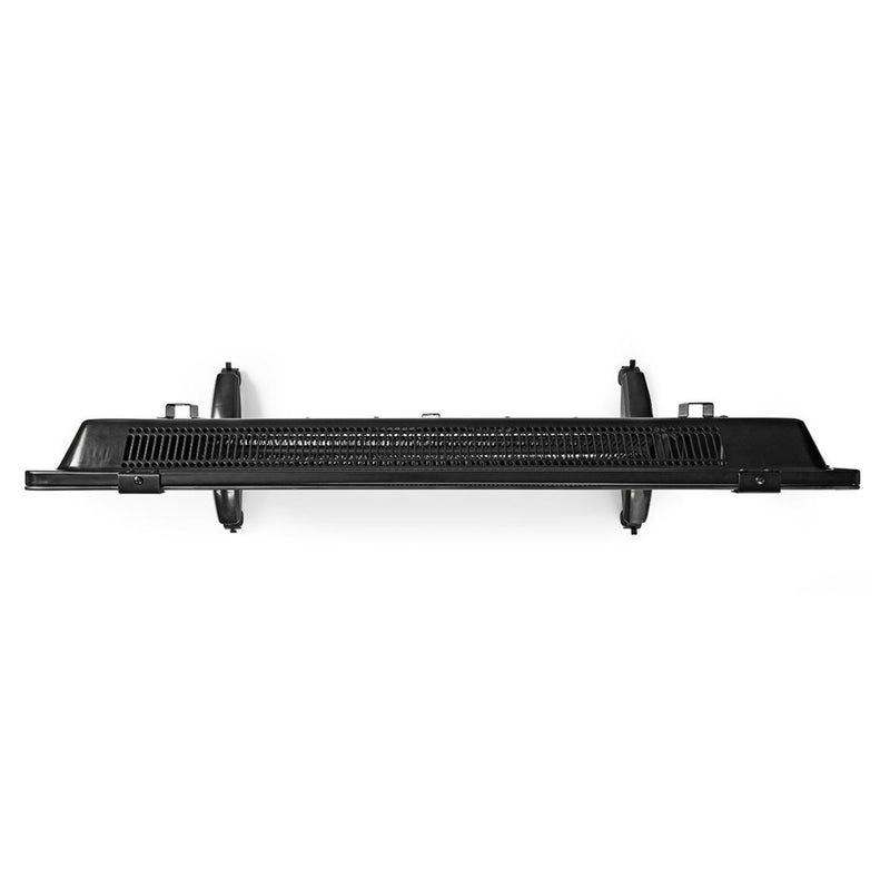 Load image into Gallery viewer, Nedis htpl20fbk glazen paneel convectorkachel thermostaat lcd-scherm 2 warmtestanden staand wandmontage 2000 w zwart
