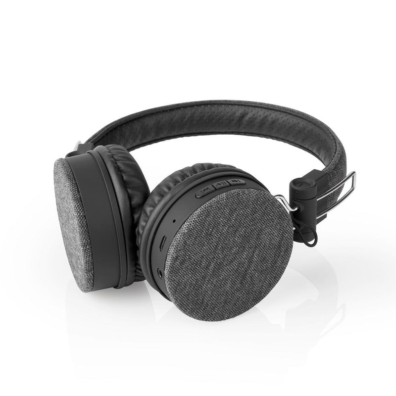 Load image into Gallery viewer, Nedis fshp250at bluetooth®-koptelefoon met geweven stof bekleed on-ear |18 uur afspeeltijd antraciet zwart
