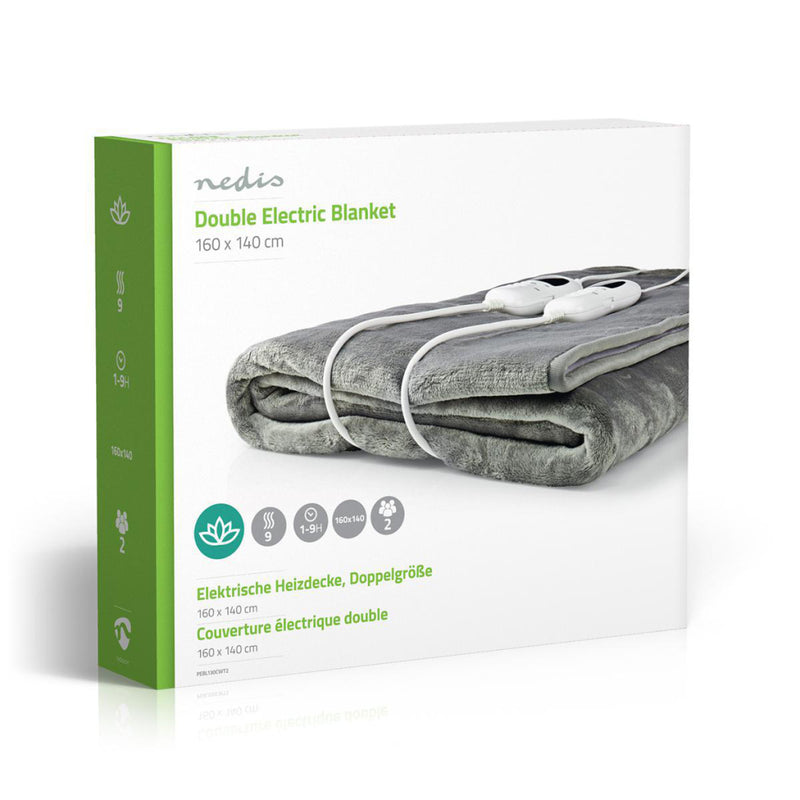 Load image into Gallery viewer, Nedis pebl130cwt2 elektrische onderdeken 160x140 cm
