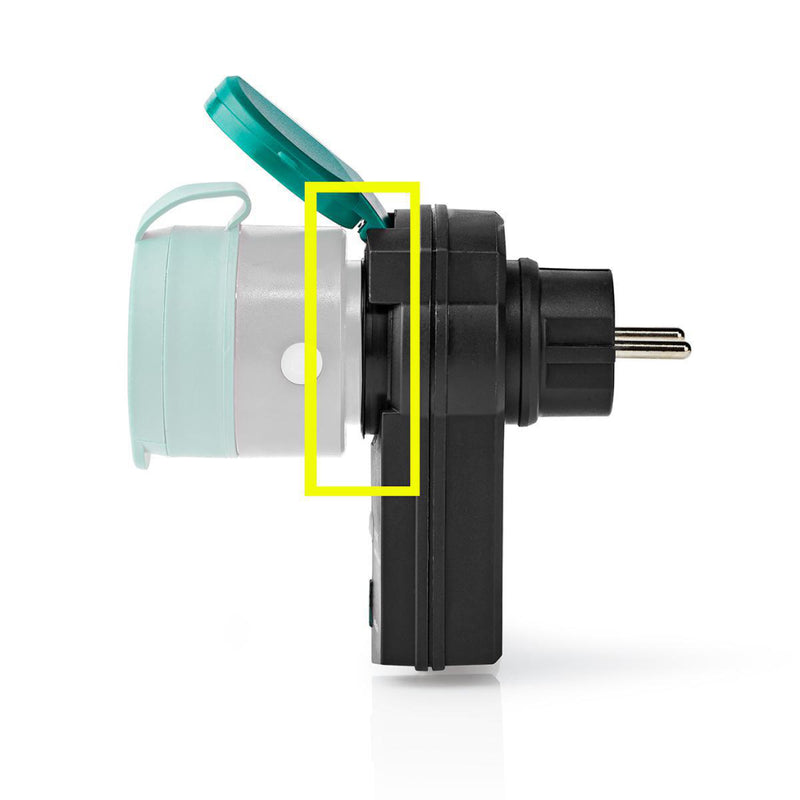 Load image into Gallery viewer, Nedis rfpom120fbk rf smart stekker outdoor ip44 aan uit rf mesh range extender schuko type f 3680 w
