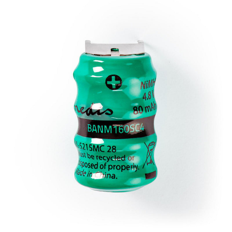 Load image into Gallery viewer, Nedis banm160sc4 nikkel-metaalhydride-accu 4,8 v 80 mah soldeerlip
