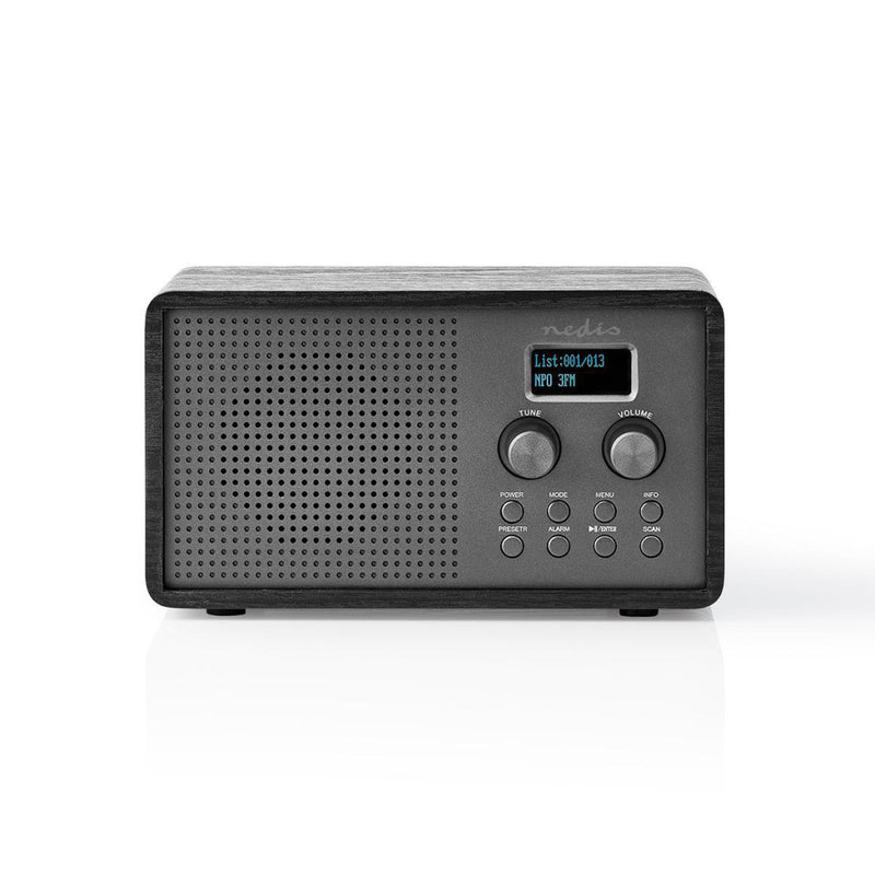 Load image into Gallery viewer, Nedis rddb5110bk dab+ radio 4,5 w fm klok wekkerfunctie zwart
