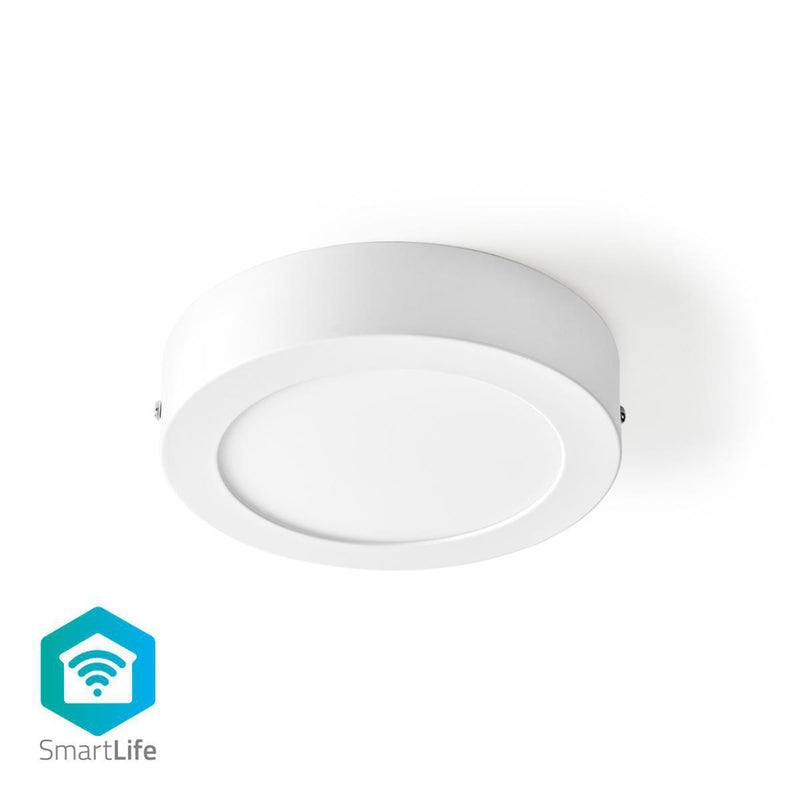 Load image into Gallery viewer, Nedis WIFILAW10WT Wi-fi Plafondlamp Rond Diameter 17 Cm Warm Tot Koel Wit 800 Lm 12 W Slank Design Aluminium
