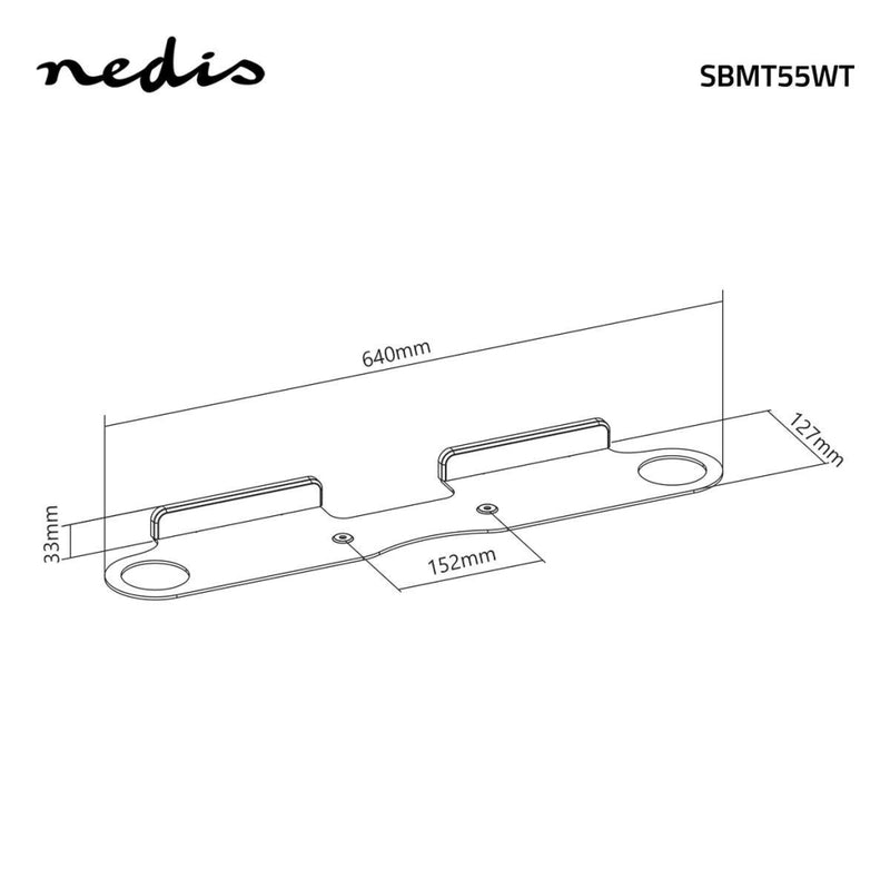 Load image into Gallery viewer, Nedis SBMT55WT Soundbarbeugel Wand Voor Sonos® Beam Max. 5 Kg
