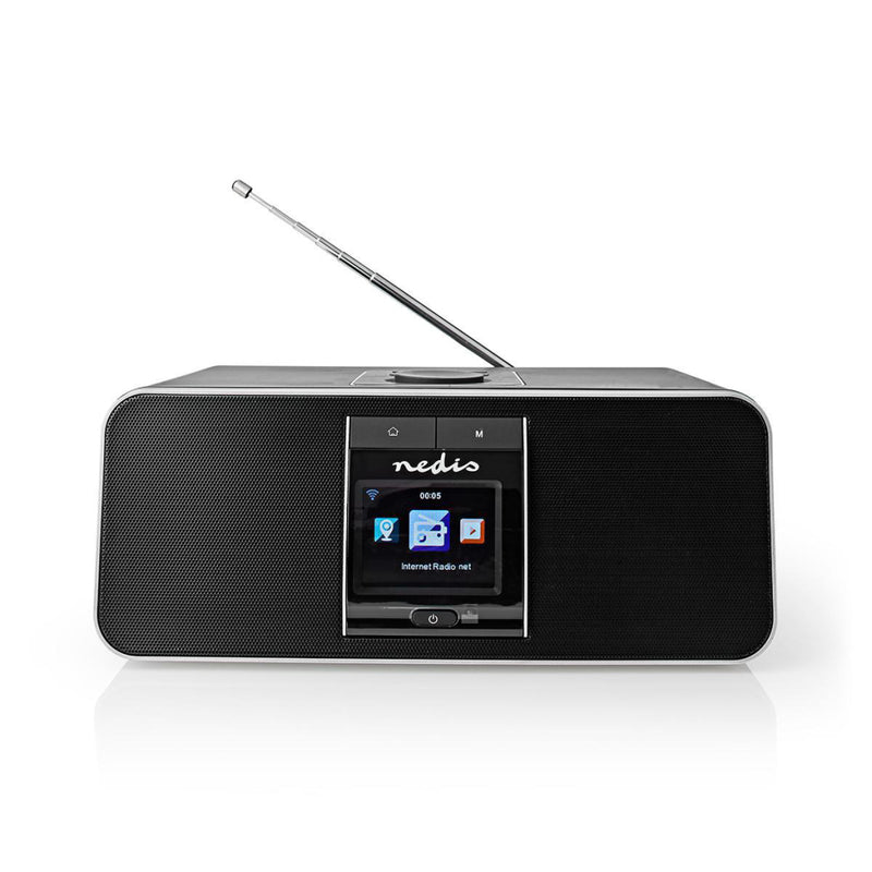 Load image into Gallery viewer, Nedis RDIN5005BK Internetradio 42 W Dab+ Fm Bluetooth® Afstandsbediening Zwart zilver
