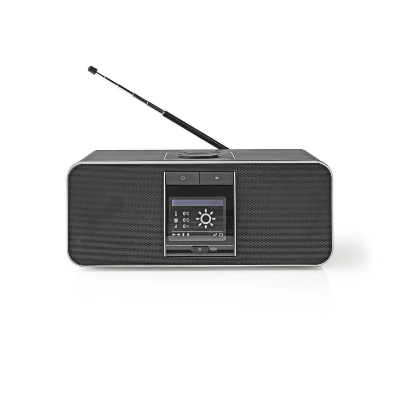 Load image into Gallery viewer, Nedis RDIN5005BK Internetradio 42 W Dab+ Fm Bluetooth® Afstandsbediening Zwart zilver
