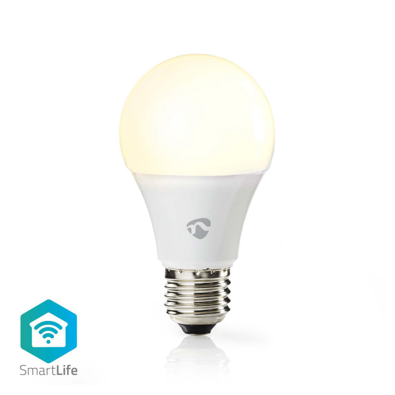 Load image into Gallery viewer, Nedis wifilw12wte27 smartlife led bulb wi-fi e27 800 lm 9 w warm wit 2700 k energieklasse: a+ android trade; ios diameter: 60 mm a60
