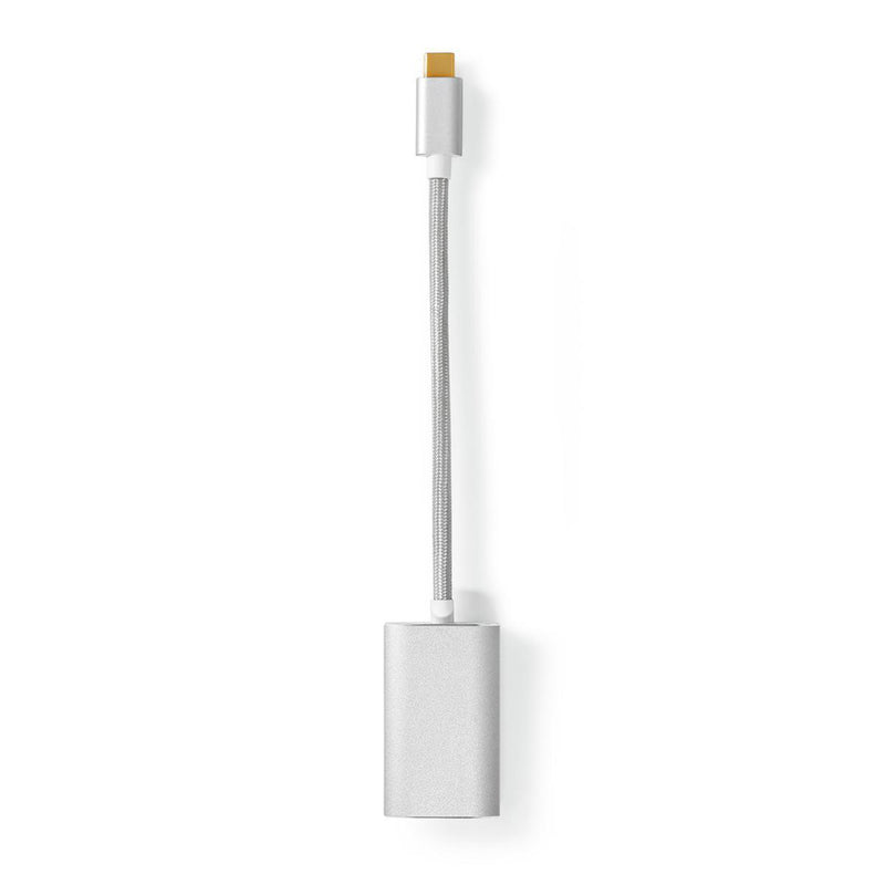 Load image into Gallery viewer, Nedis cctb64680al02 usb-adapter usb 3.2 gen 1 usb type-c trade; male hdmi trade; connector 0.20 m rond verguld gebreid nylon zilver cover window box
