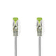 Nedis ccbw85420gy50 cat7-kabel s ftp rj45 male rj45 male 5.0 m rond lszh grijs window box