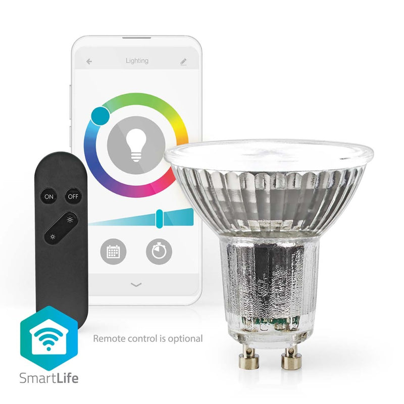 Load image into Gallery viewer, Nedis wifilrc10gu10 smartlife multicolour lamp wi-fi gu10 345 lm 4.9 w rgb warm to cool white android trade; ios par16
