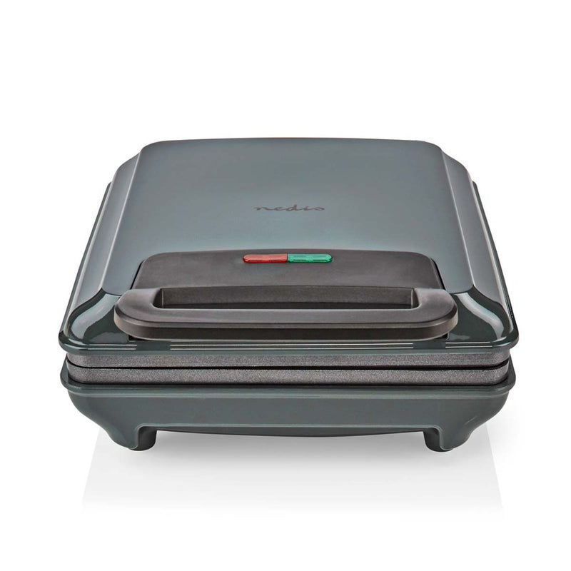 Load image into Gallery viewer, Nedis KAWP210FBK Wafelijzer Belgische Wafels 22 X 12.5 Cm 1200 W Automatische Temperatuurregeling Aluminium
