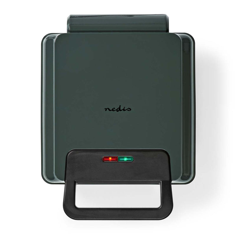 Load image into Gallery viewer, Nedis KAWP210FBK Wafelijzer Belgische Wafels 22 X 12.5 Cm 1200 W Automatische Temperatuurregeling Aluminium
