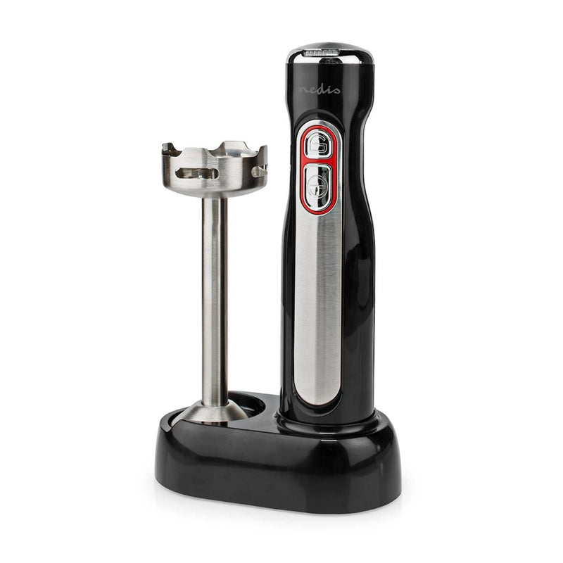 Load image into Gallery viewer, Nedis kahb600bk staafmixer 100w zilver zwart
