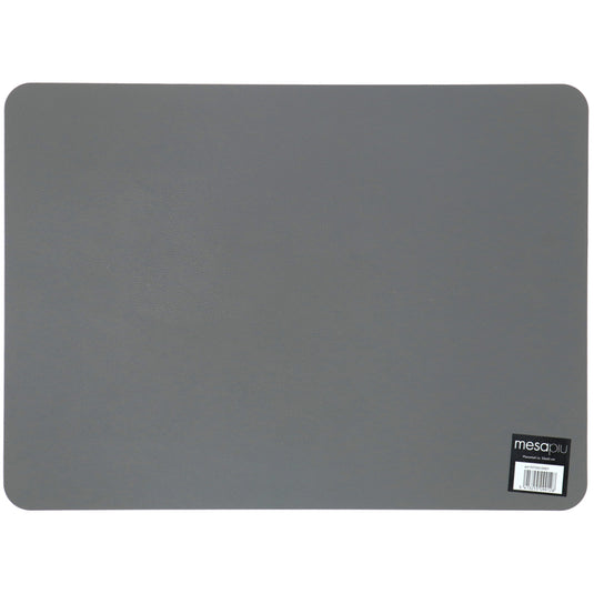 Mesapiu placemat lederlook grey 45x33 cm