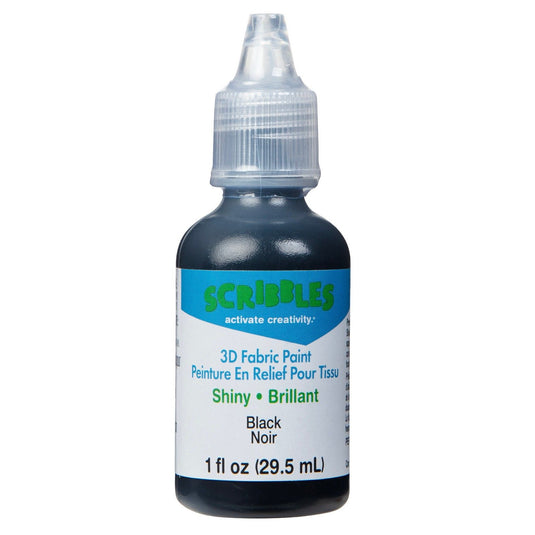 Scribbles • 3d textielverf glanzend 29,5ml zwart