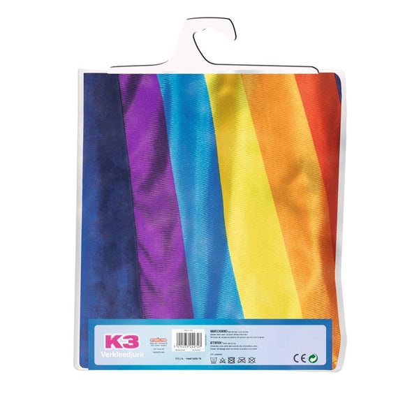 K3 Verkleedjurk - Regenboog Blauw, 3-5 jaar