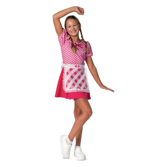 K3 verkleedjurk - 3 biggetjes - 6-8 jaar - verkleedkleding
